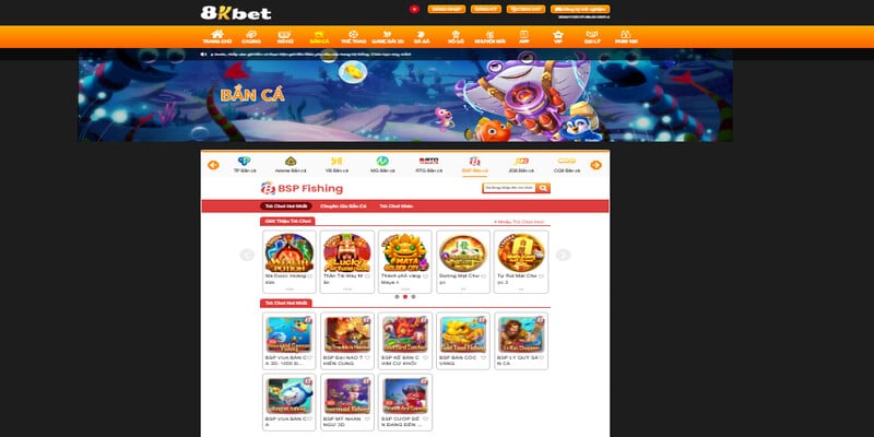 Game bắn cá nổ hũ đổi thưởng 8Kbet đang trở thành tâm điểm chú ý